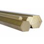 Messinki kuusikulmio Ø5mm-40mm kuusikulmio 2.0401 CuZn33Pb3 Ms58 Full materiaali Evek GmbH - 2