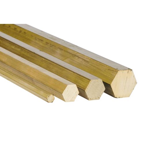 Messinki kuusikulmio Ø5mm-40mm kuusikulmio 2.0401 CuZn33Pb3 Ms58 Full materiaali Evek GmbH - 1