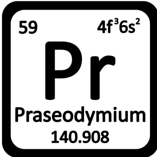 Praseodyymi Metalli 99,9 % puhdasta metallia Metallielementti