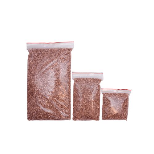 Kuparirakeet 99,9% puhdasta kuparia Cu elementti 29 puhtaus Kierrätetty 100gr-5kg