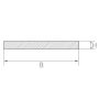 Ruostumattomasta teräksestä valmistetut nauhat 1.4404 litteä tanko 30x2mm-90x6mm leikattu kokoon nauhat