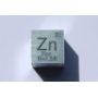 Sinkki metallikuutio Zn 10x10mm kiillotettu 99,99% puhtaus kuutio