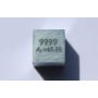 Sinkki metallikuutio Zn 10x10mm kiillotettu 99,99% puhtaus kuutio