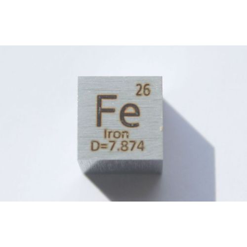 Rauta Fe metallikuutio 10x10mm kiillotettu 99,99% puhtaus kuutio