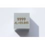 Rauta Fe metallikuutio 10x10mm kiillotettu 99,99% puhtaus kuutio