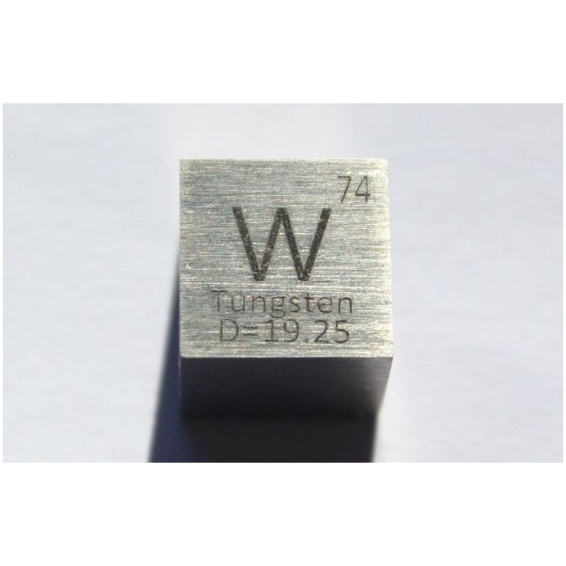 Volframi W metalli kuutio 10x10mm kiillotettu 99,95% puhtaus kuutio