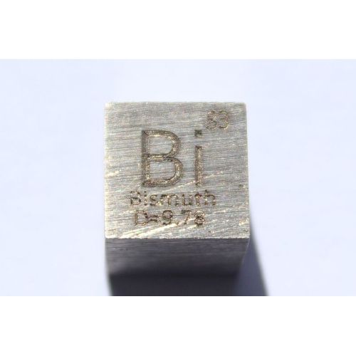 Vismutti bi-metalli kuutio 10x10mm kiillotettu 99,99% puhtaus kuutio