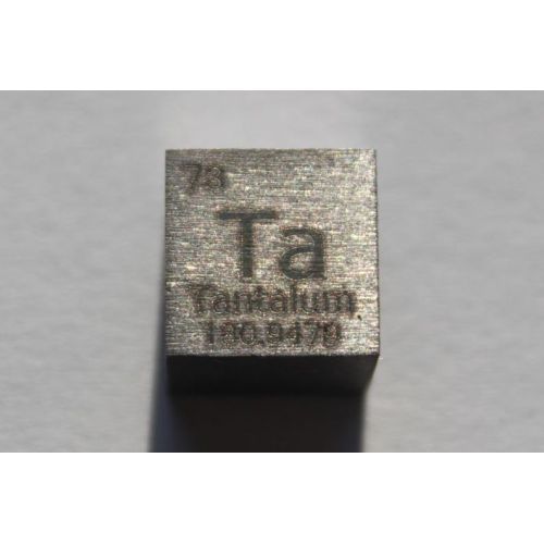 Tantaali Ta metalli kuutio 10x10mm kiillotettu 99,9% puhtaus kuutio
