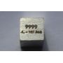 Hopea Ag metallikuutio 10x10mm kiillotettu 99,99% puhtausaste kuutio