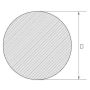 Teräs 09g2s sauva 1-360mm pyöreä sauva pyöreä materiaali Gost